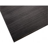 Crown Corrugated Non-Conductive Switchboard Runner - 3' x 75', Black